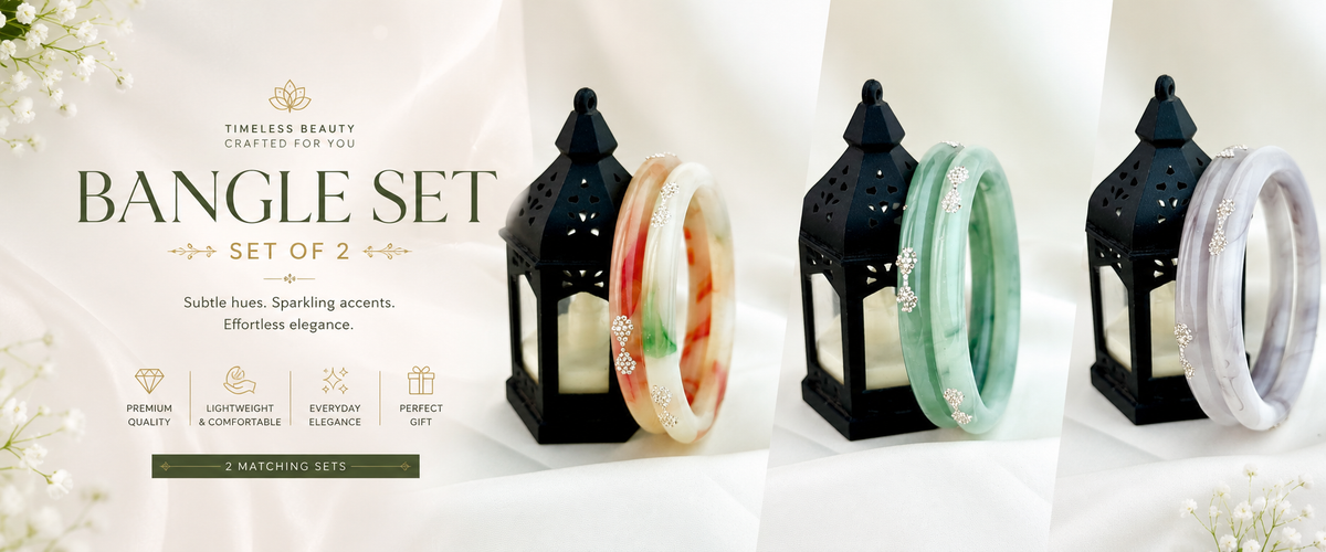 Elegant Onex Stone-Detail Bangles