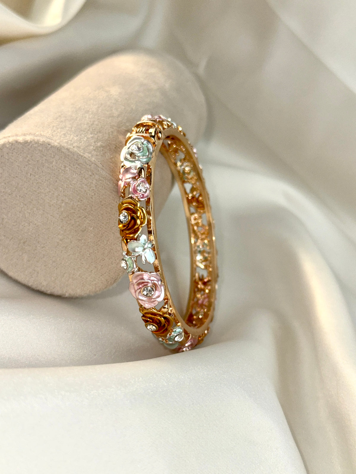 Royal Rose Motif Designer Bangle