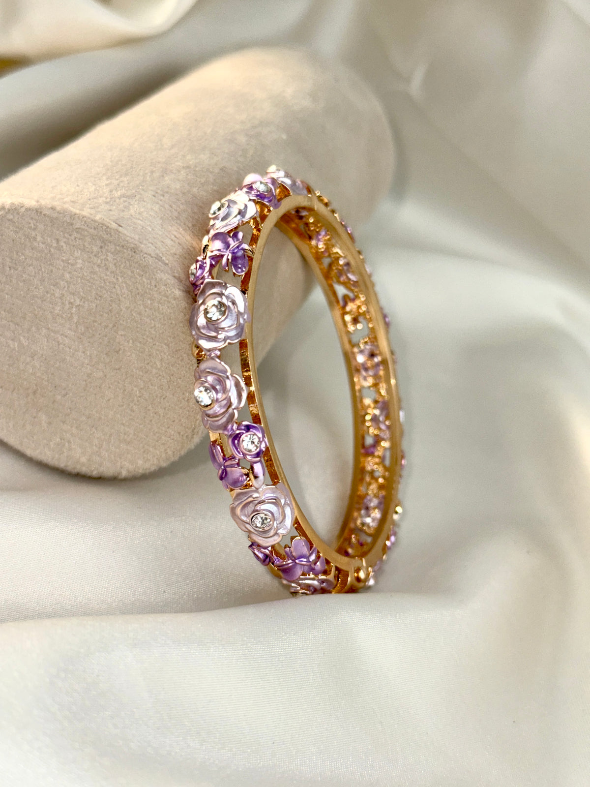 Royal Rose Motif Designer Bangle