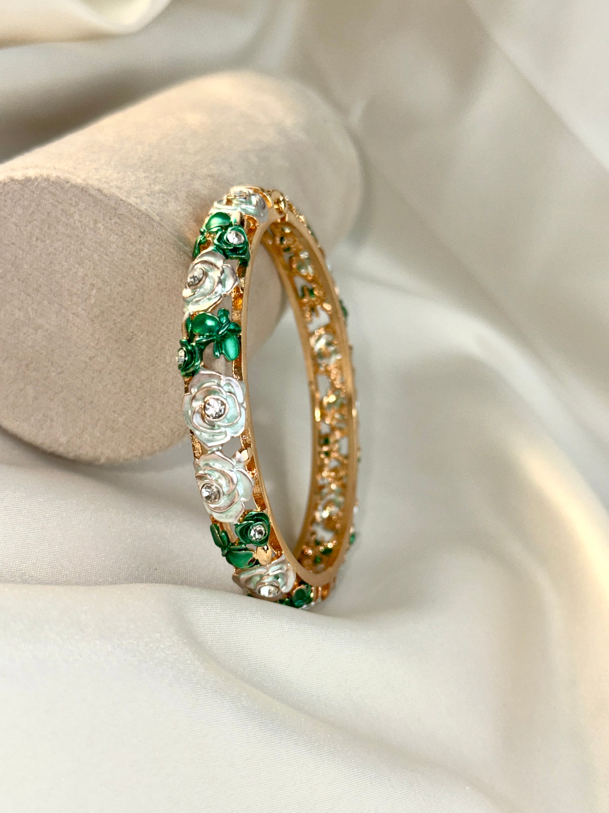 Royal Rose Motif Designer Bangle