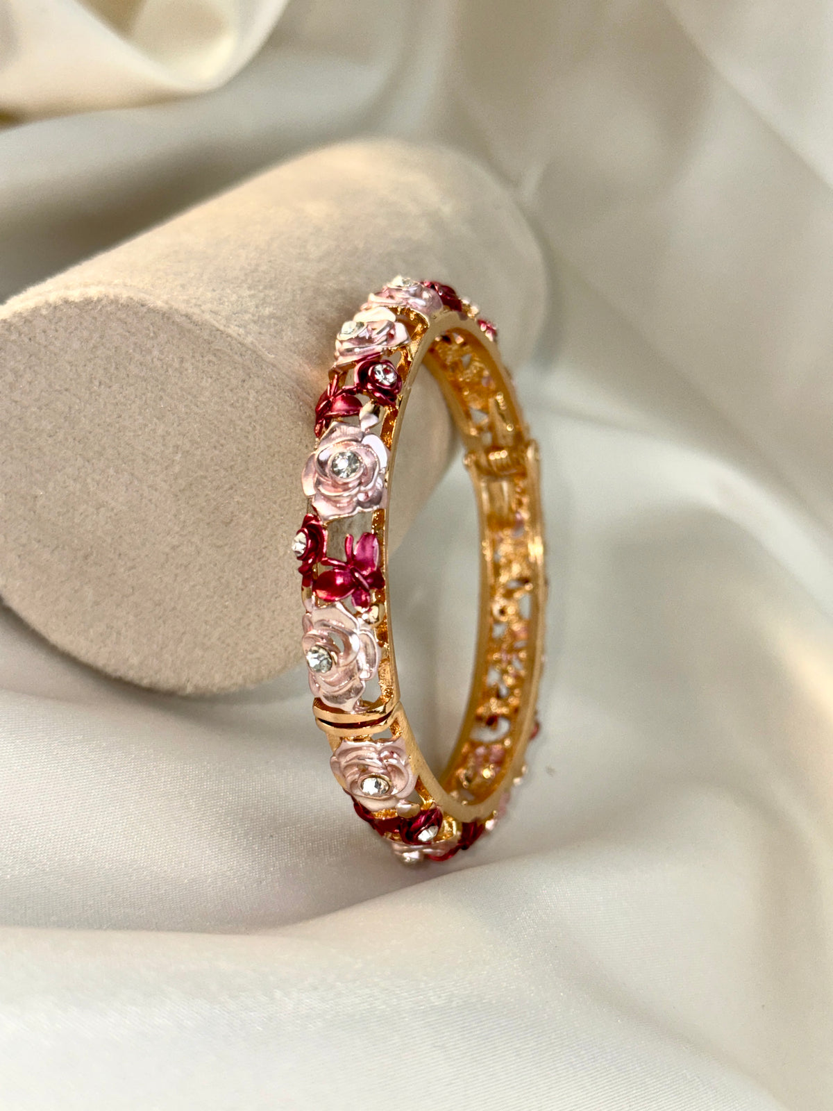 Royal Rose Motif Designer Bangle