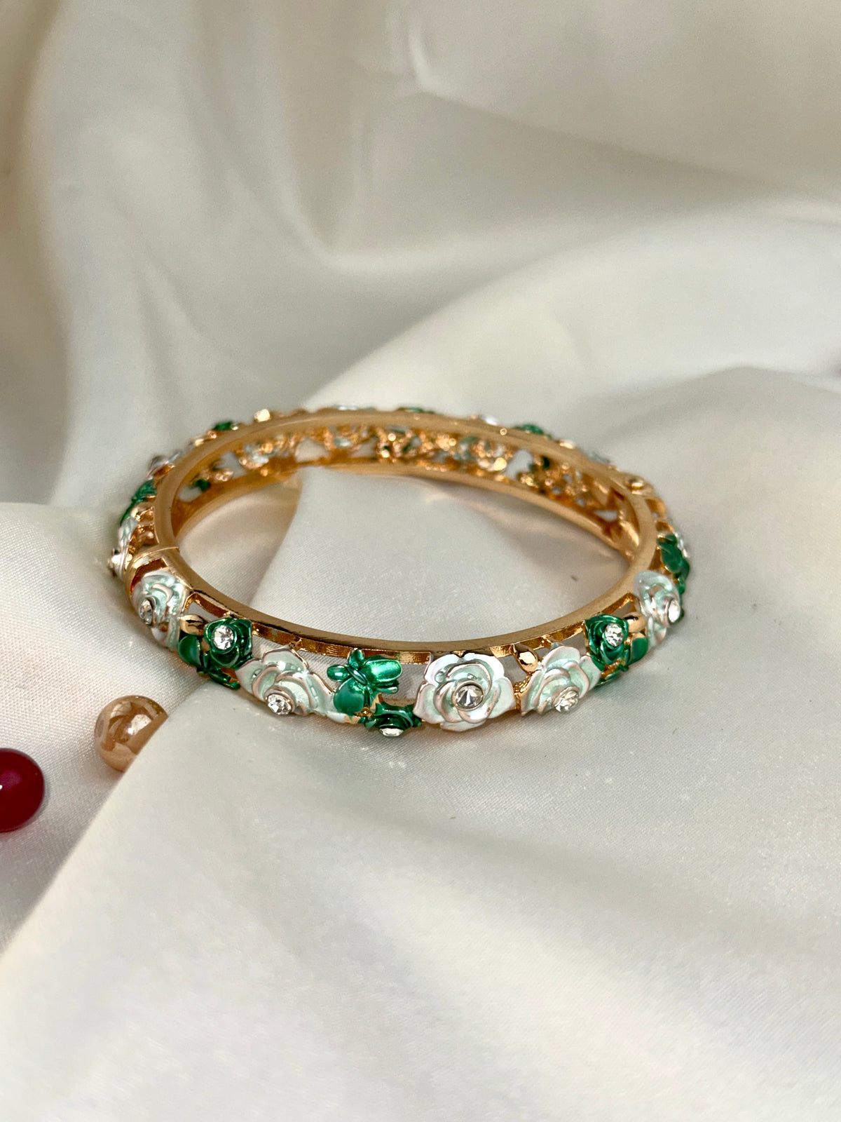 Royal Rose Motif Designer Bangle