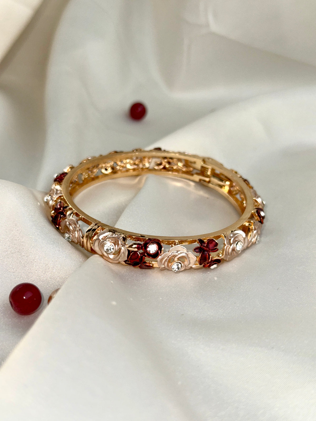 Royal Rose Motif Designer Bangle