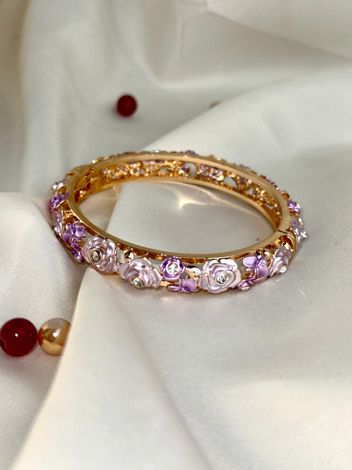 Royal Rose Motif Designer Bangle