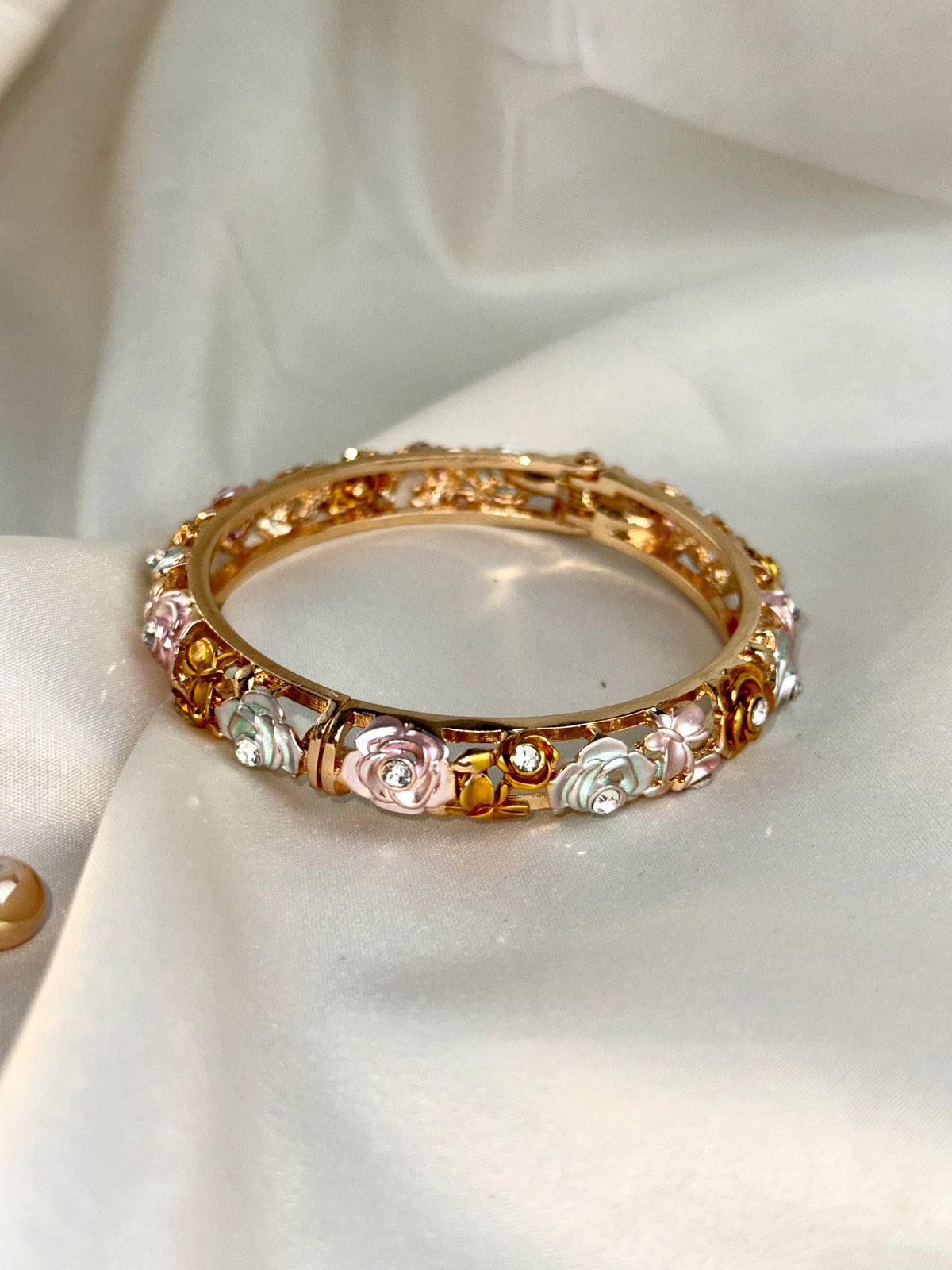 Royal Rose Motif Designer Bangle
