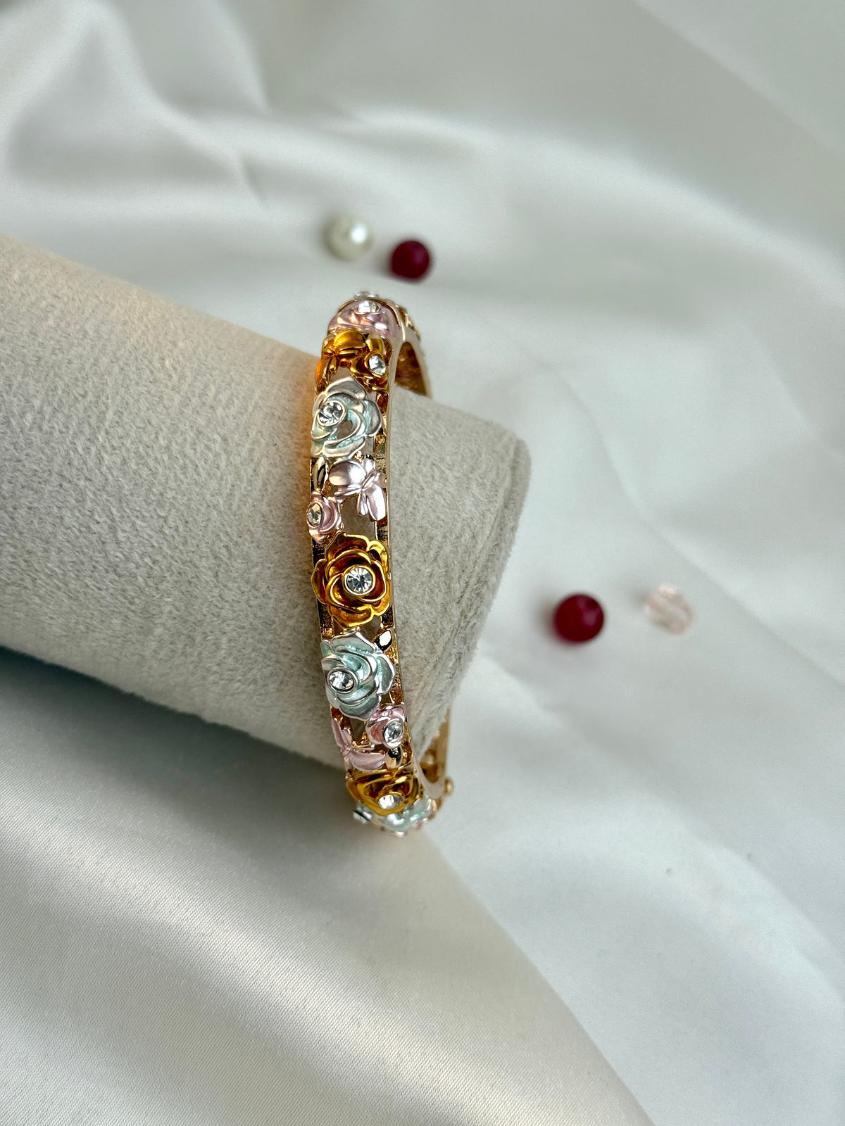 Royal Rose Motif Designer Bangle