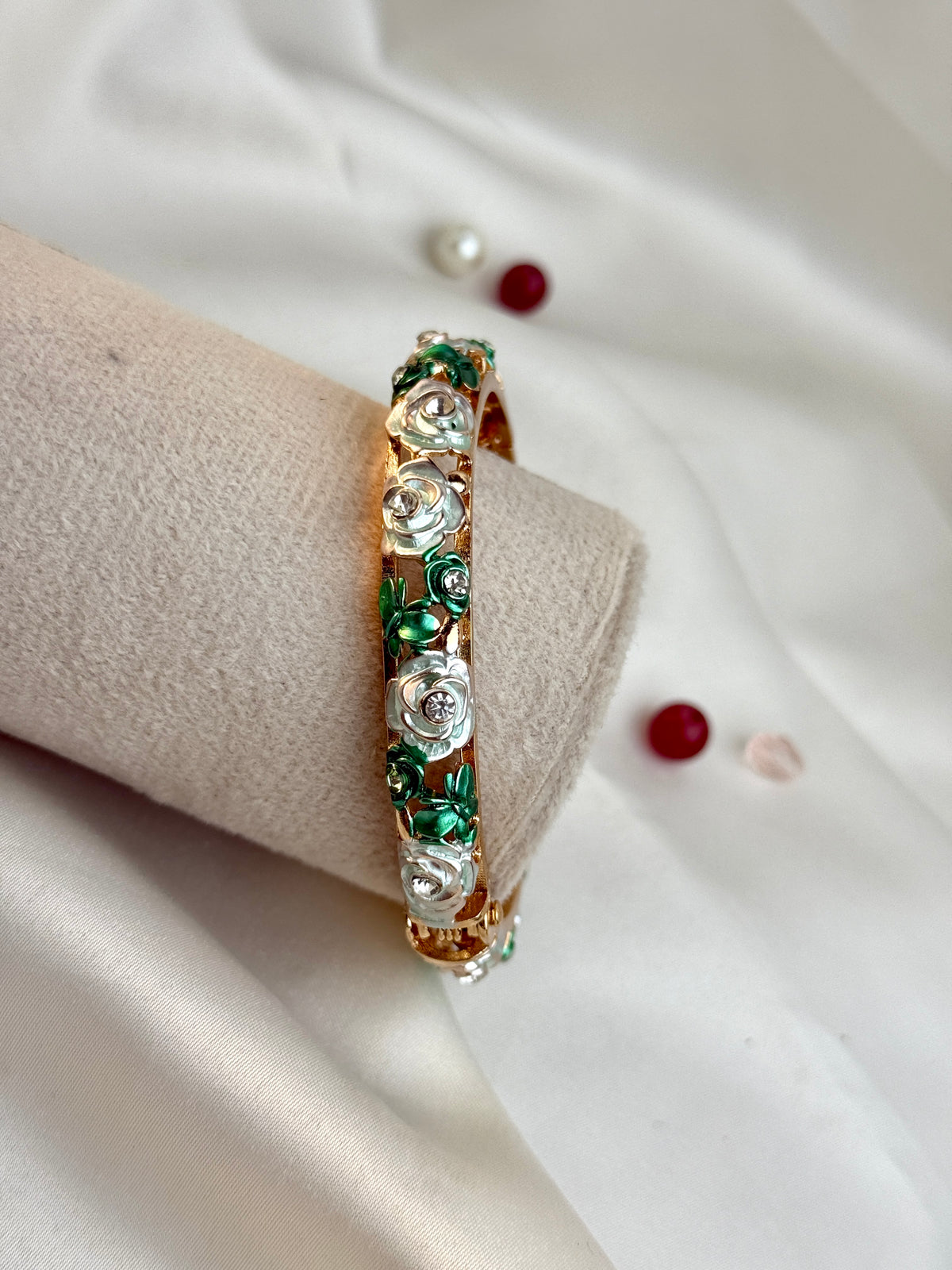 Royal Rose Motif Designer Bangle