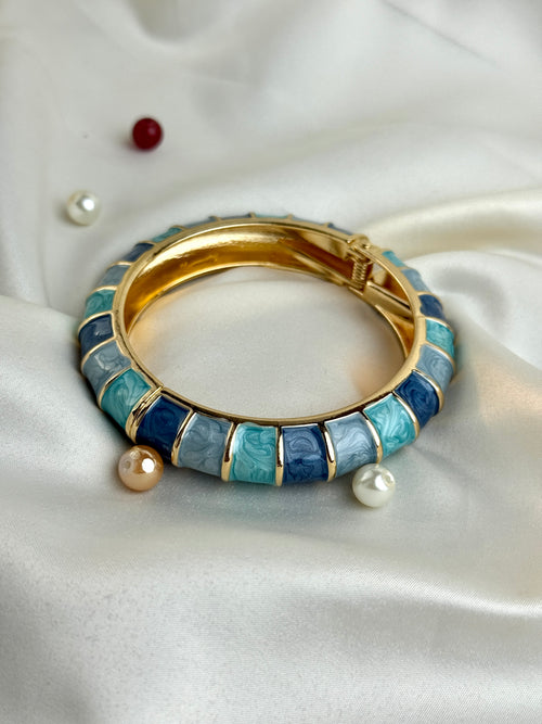 Multicolor Striped Enamel Kada