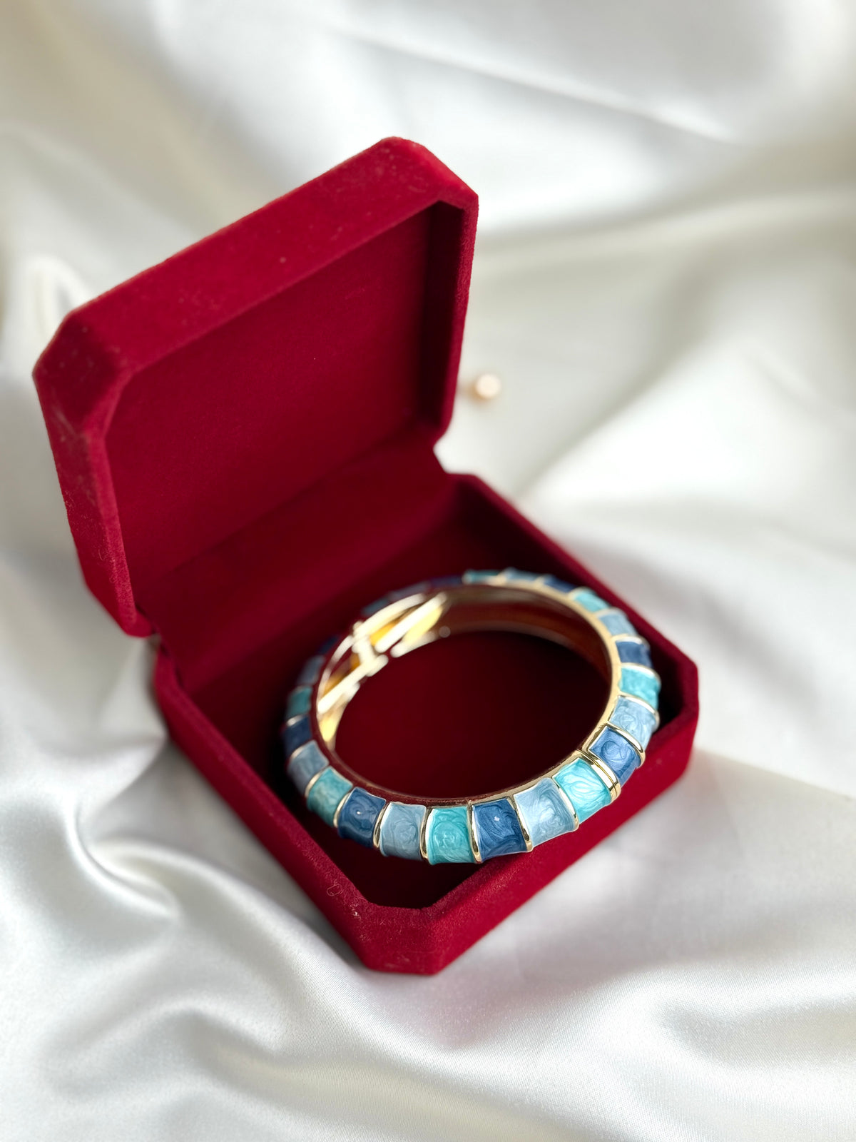 Multicolor Striped Enamel Kada