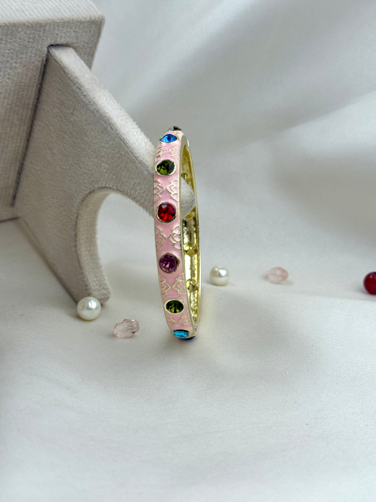 Colorful Metal Enamel Zircon Bracelet