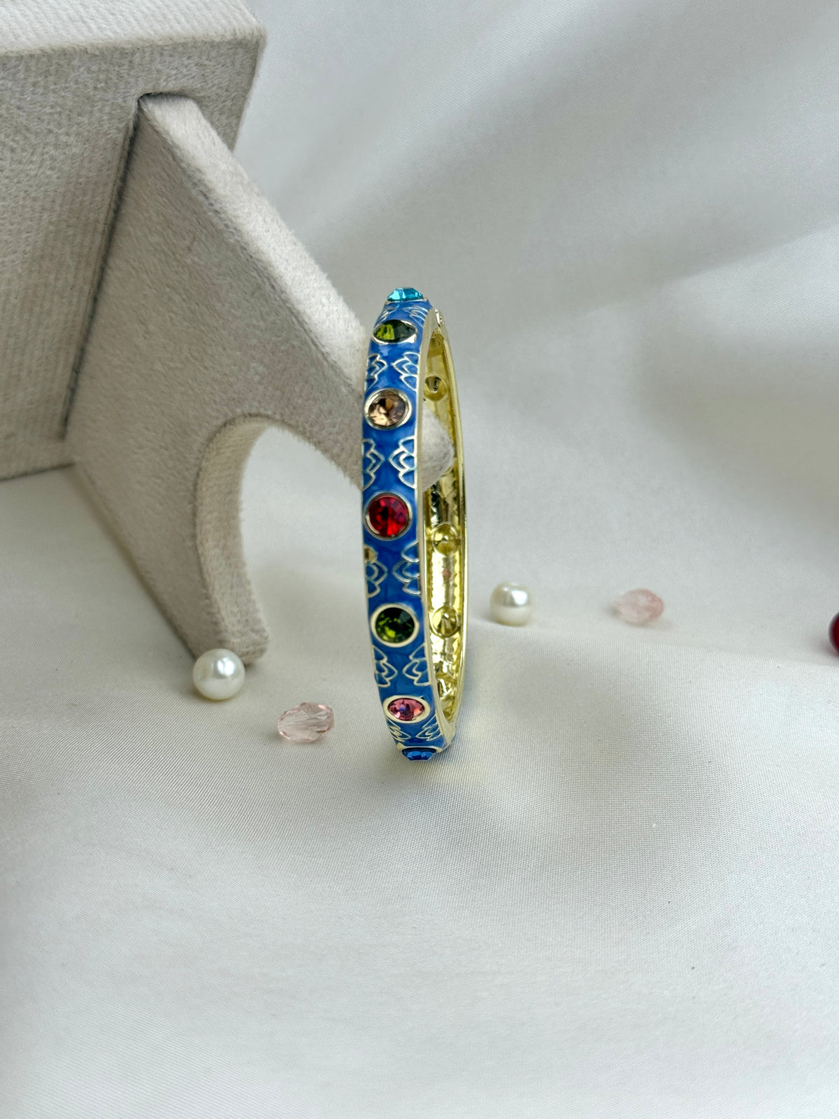 Colorful Metal Enamel Zircon Bracelet