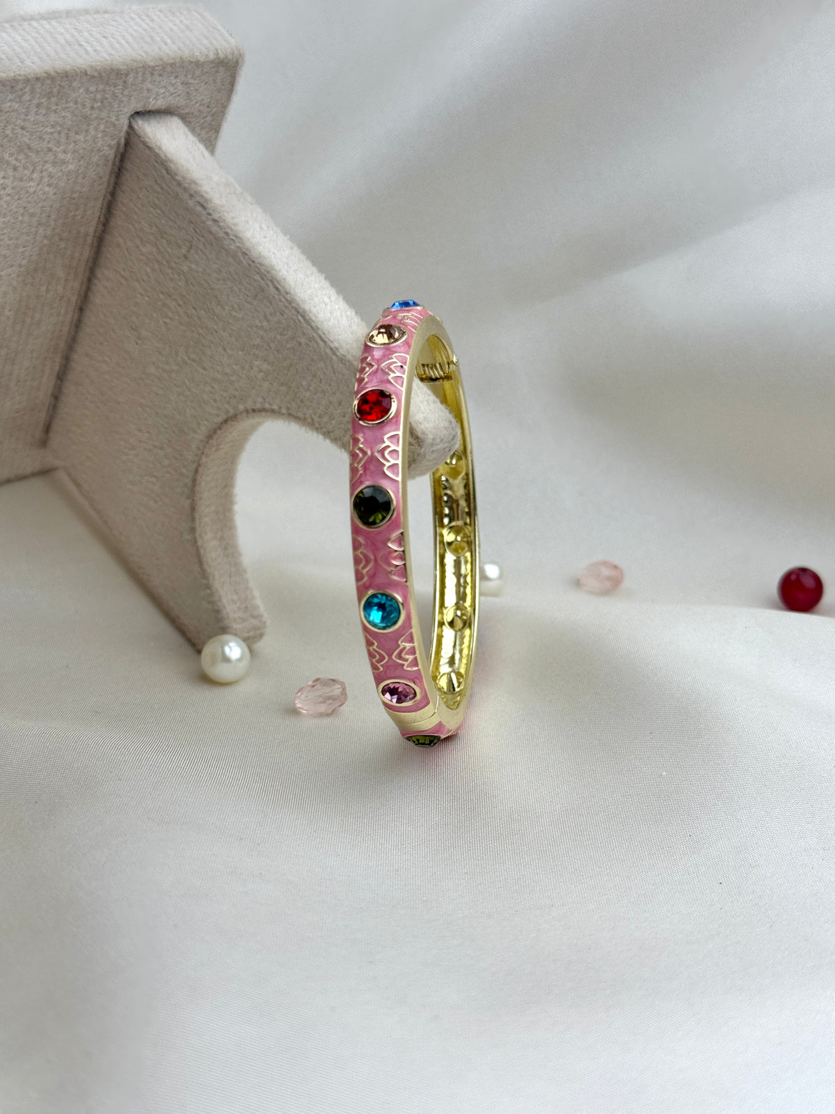 Colorful Metal Enamel Zircon Bracelet