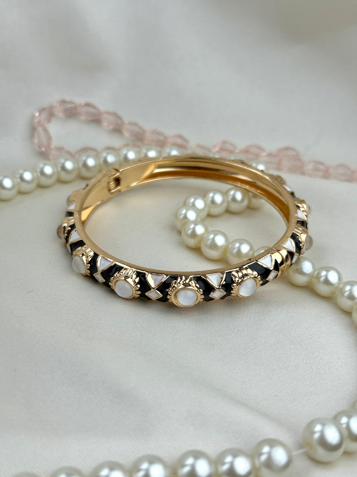 Handcrafted Enamel Gemstone Bangle