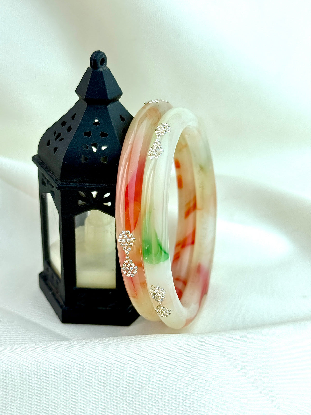 Elegant Onex Stone-Detail Bangles