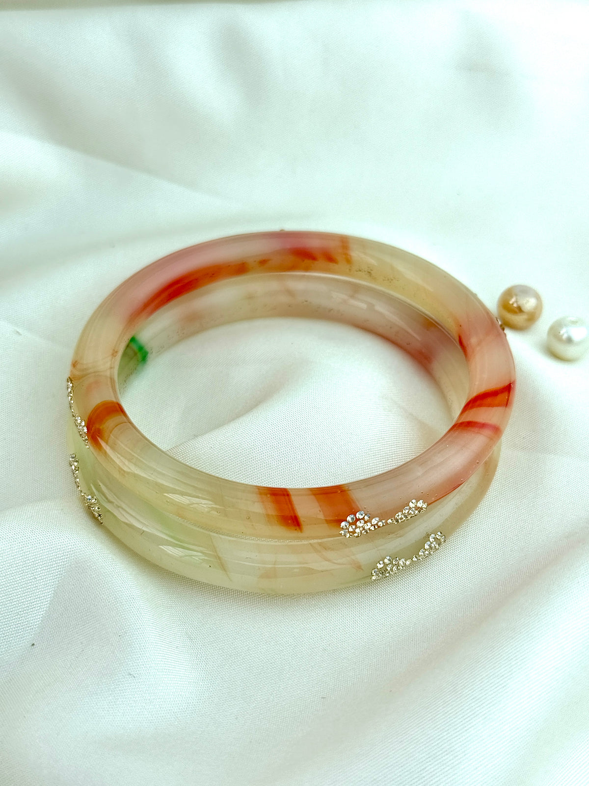 Elegant Onex Stone-Detail Bangles