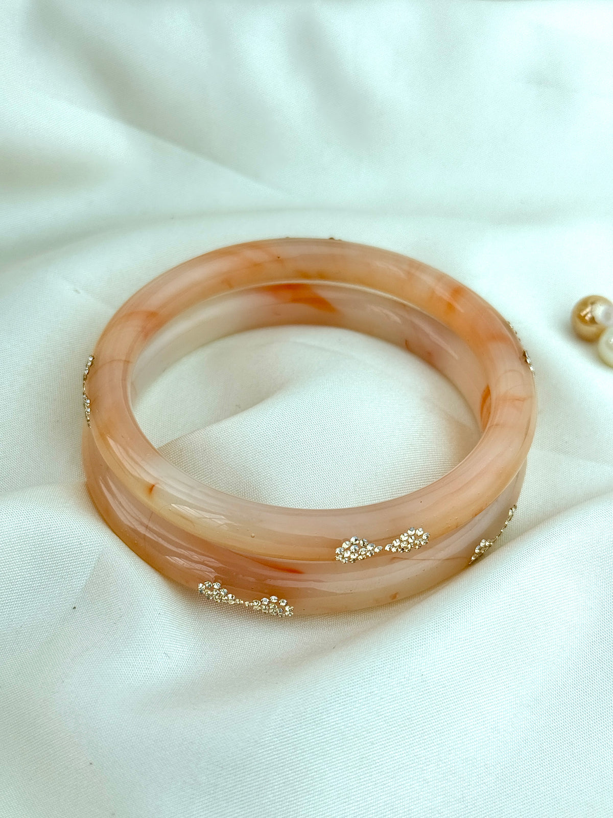 Elegant Onex Stone-Detail Bangles