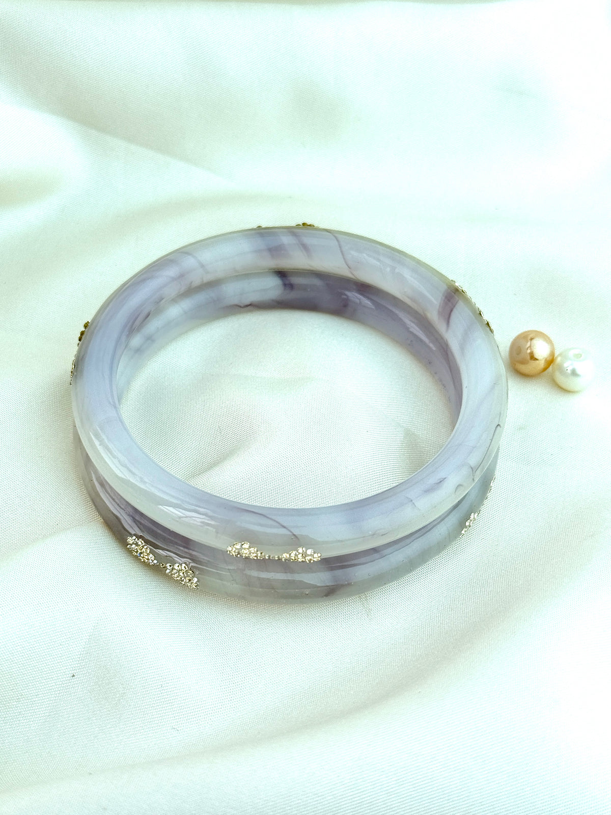 Elegant Onex Stone-Detail Bangles