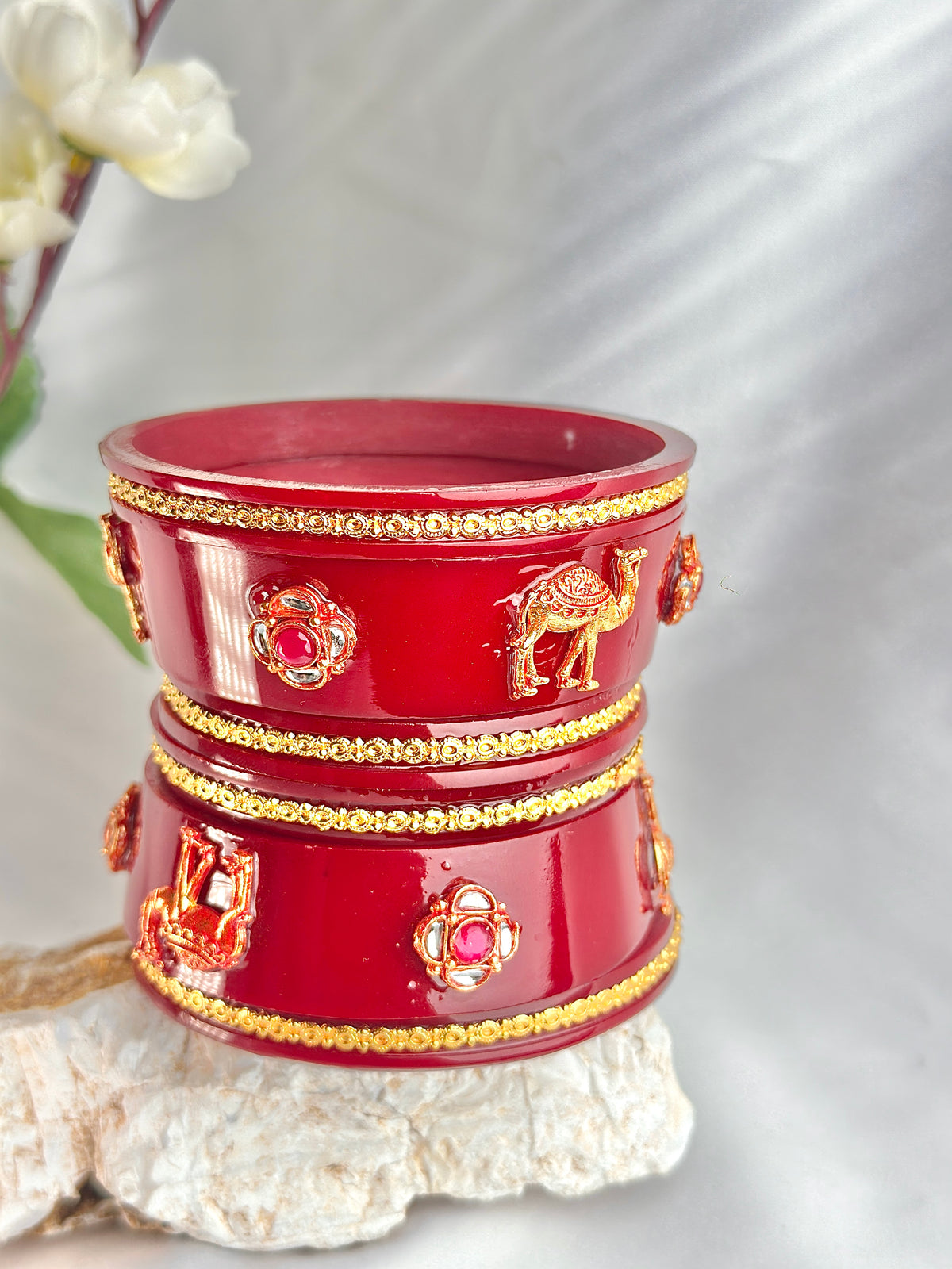 Rajputi Dhalu Boor Chooda(2 pcs set)