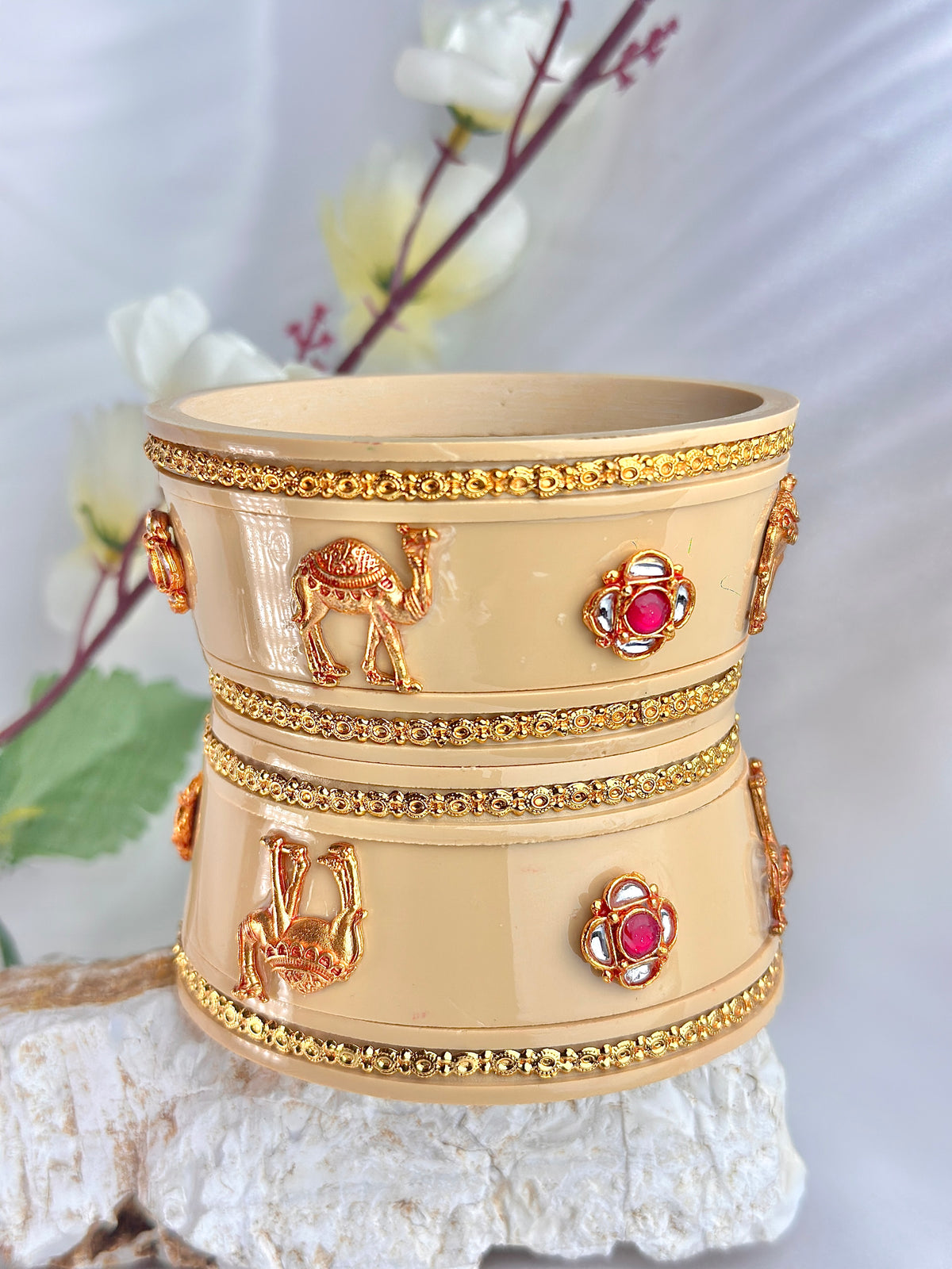 Rajputi Dhalu Boor Chooda(2 pcs set)