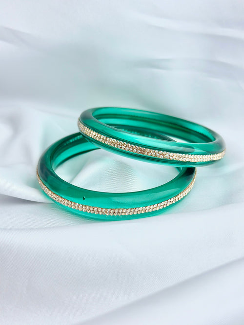 Crystal Bangle Sparkling stone Set of (2 psc)