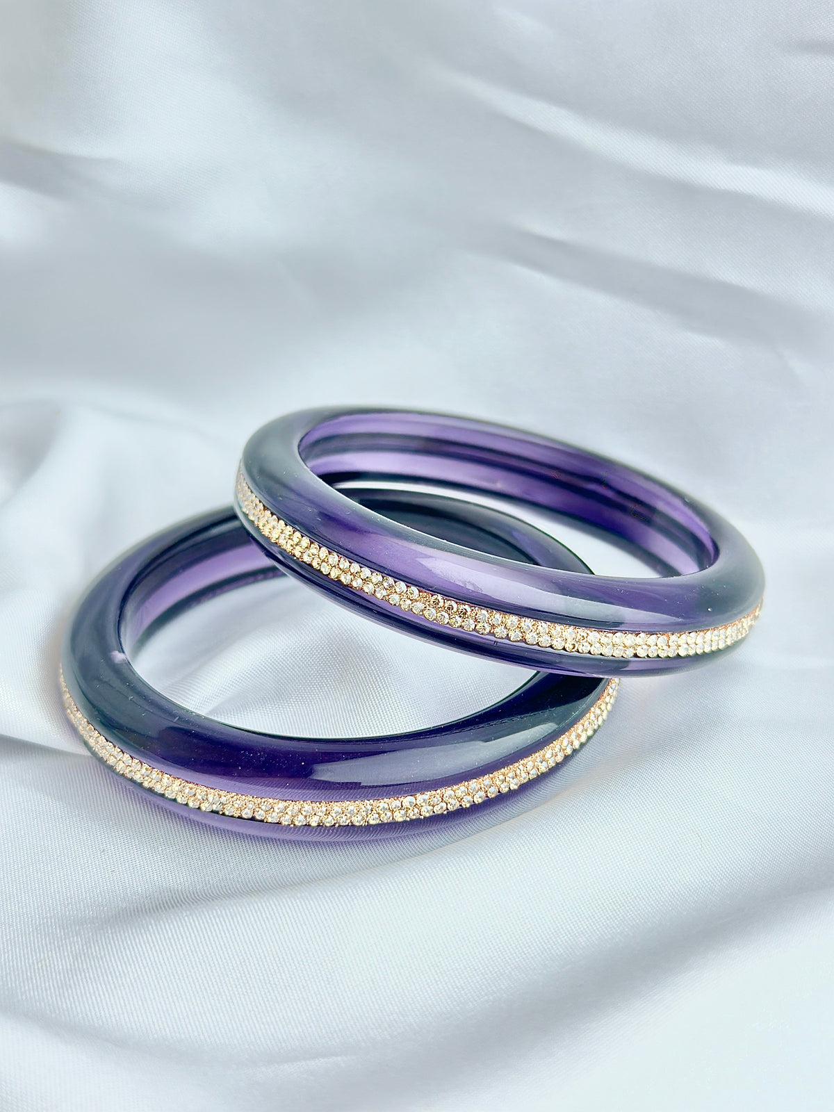Crystal Bangle Sparkling stone Set of (2 psc)
