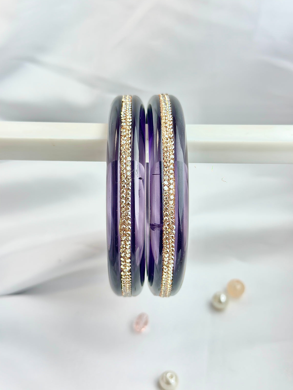 Crystal Bangle Sparkling stone Set of (2 psc)
