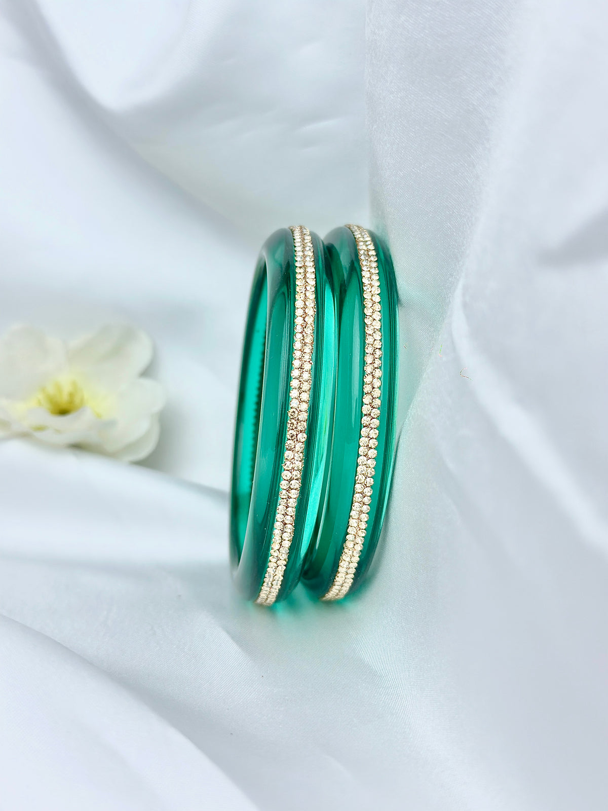 Crystal Bangle Sparkling stone Set of (2 psc)
