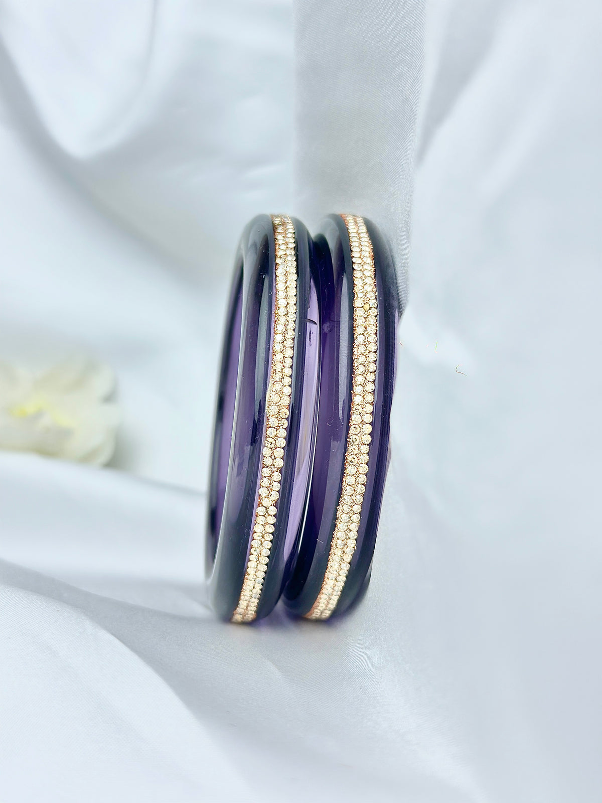 Crystal Bangle Sparkling stone Set of (2 psc)