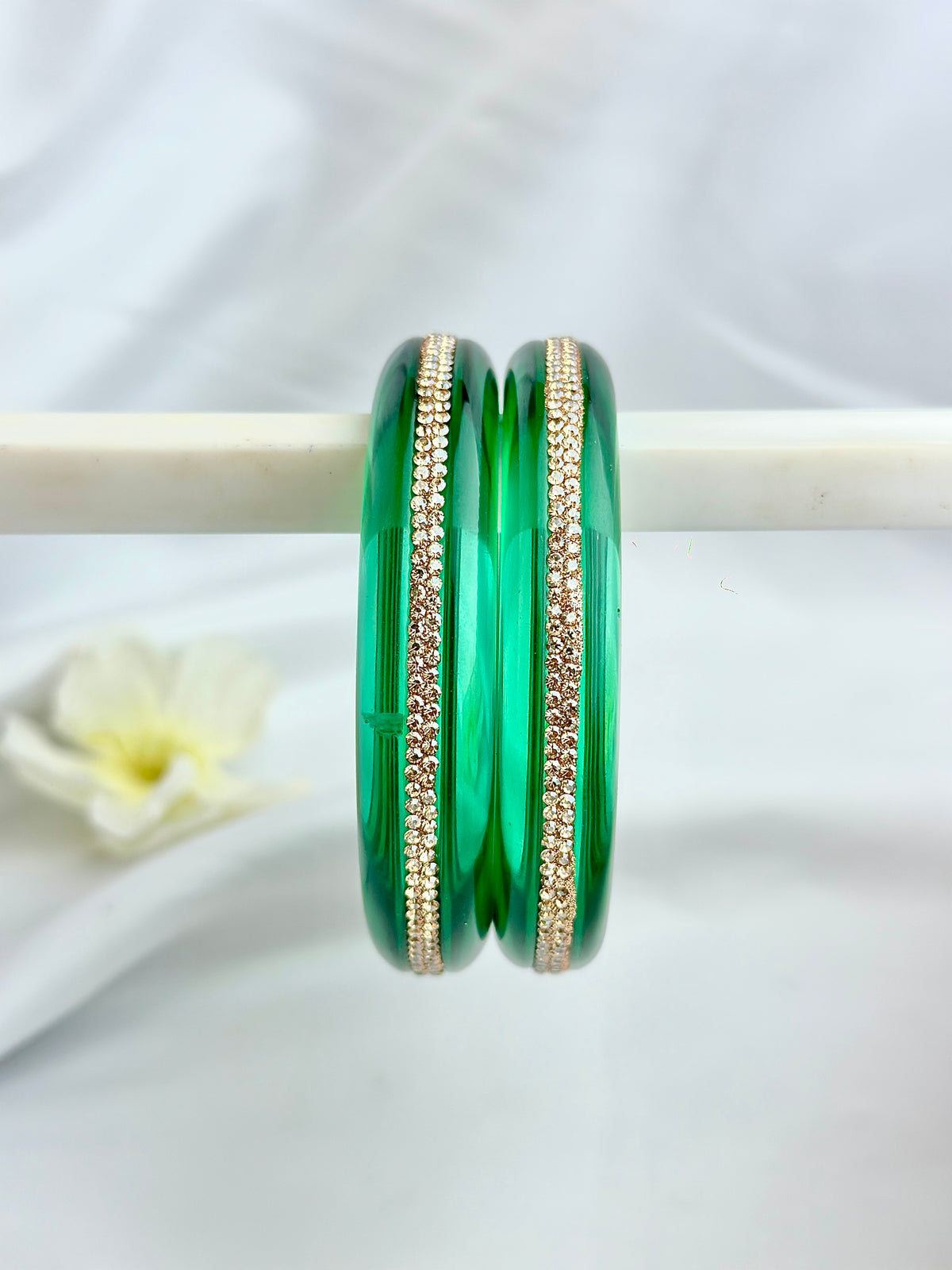 Crystal Bangle Sparkling stone Set of (2 psc)