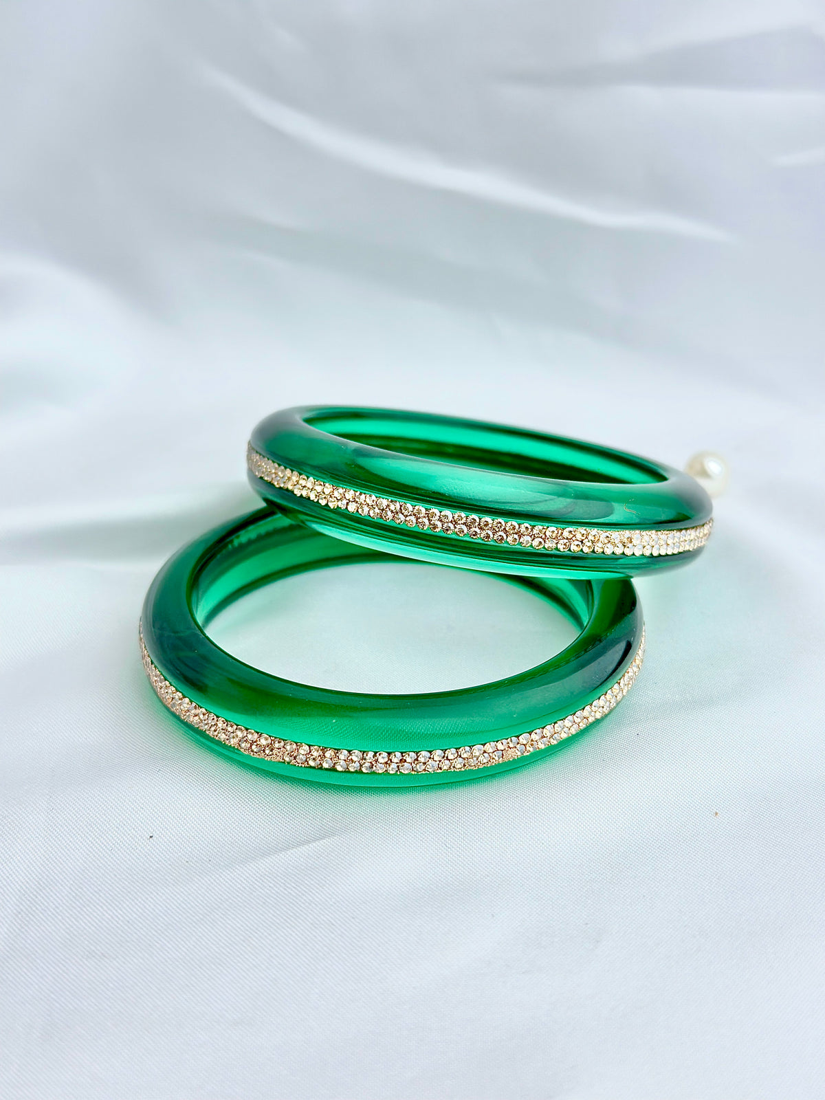 Crystal Bangle Sparkling stone Set of (2 psc)