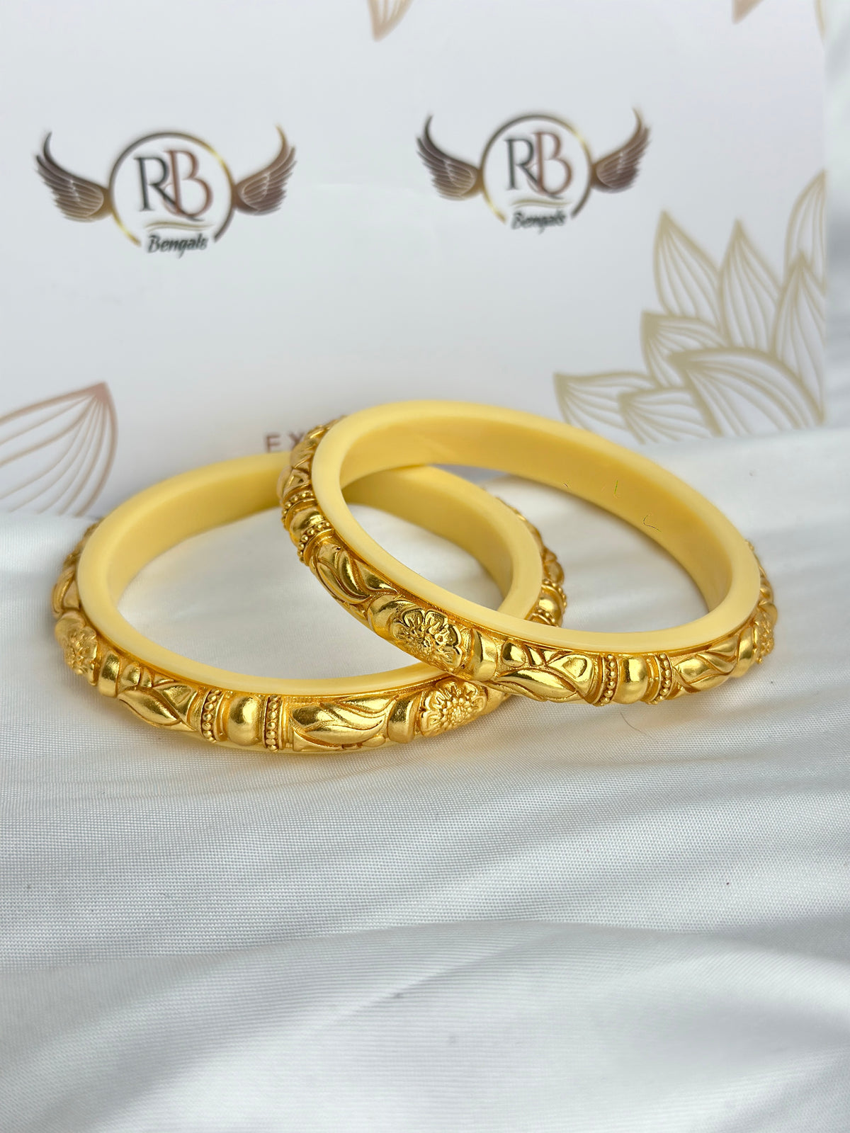 Premium Golden Gotakari Kada Set – Traditional Handcrafted Design(2 pcs set)