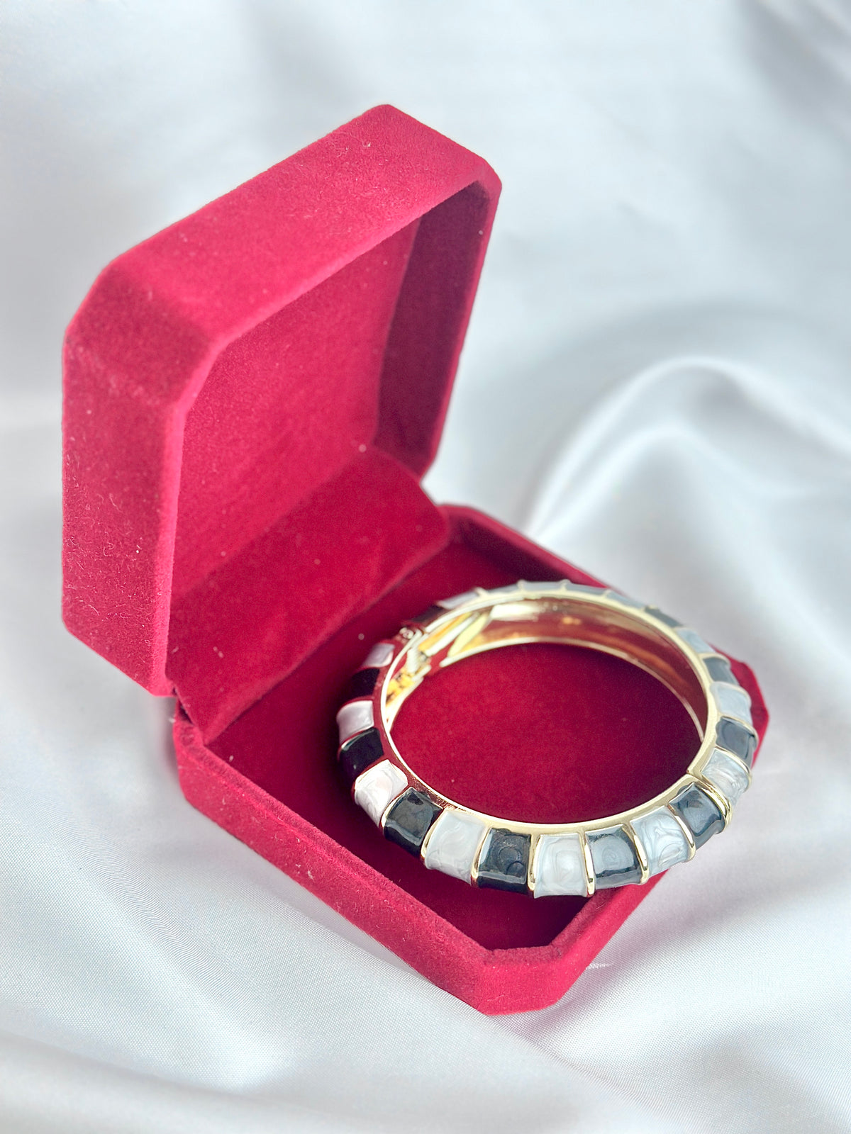 Multicolor Striped Enamel Kada