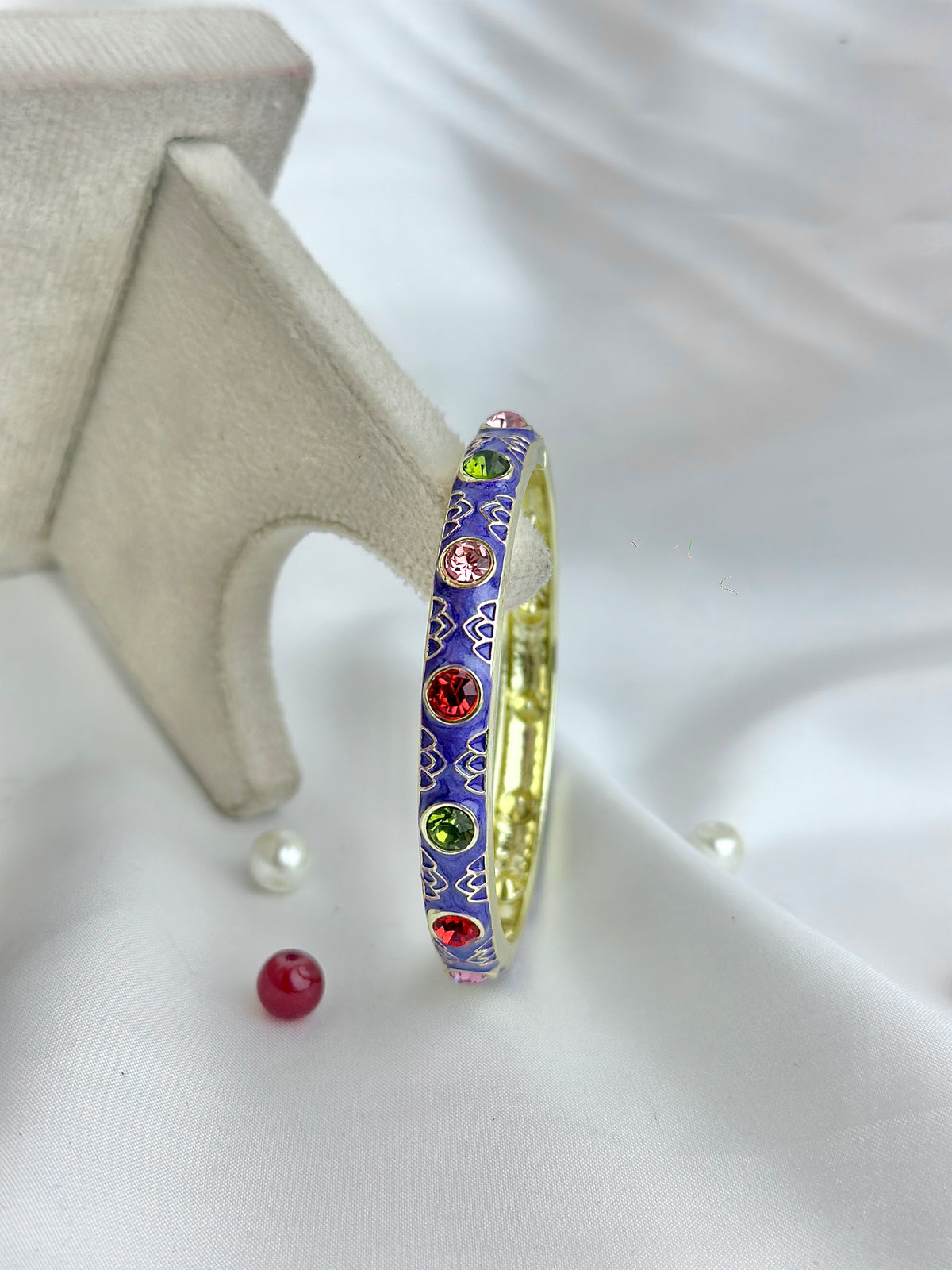 Colorful Metal Enamel Zircon Bracelet
