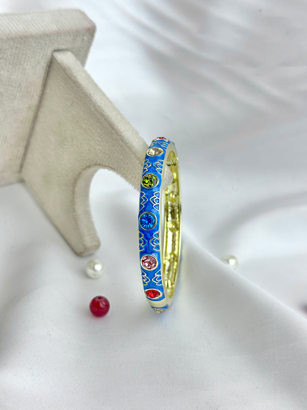 Colorful Metal Enamel Zircon Bracelet