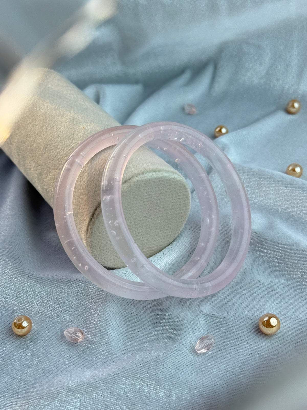 Lumière Transparent Resin Bangles (Set of 2)