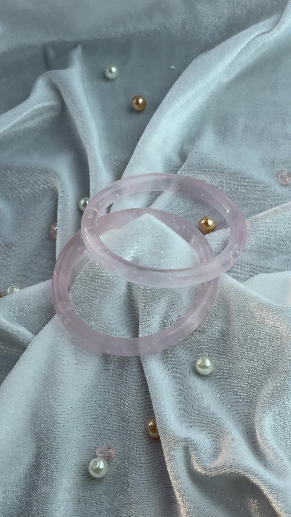 Lumière Transparent Resin Bangles (Set of 2)