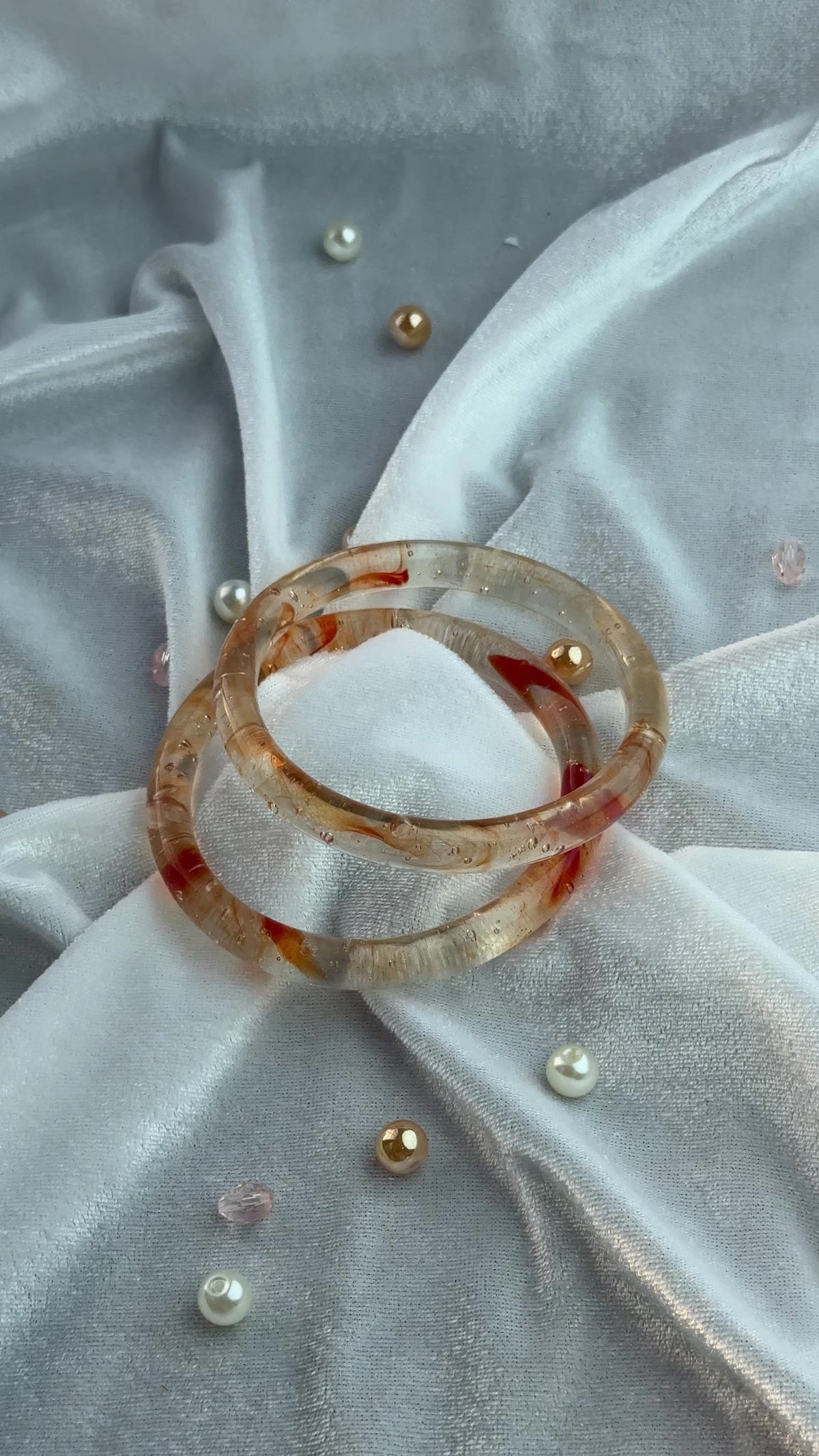 Lumière Transparent Resin Bangles (Set of 2)